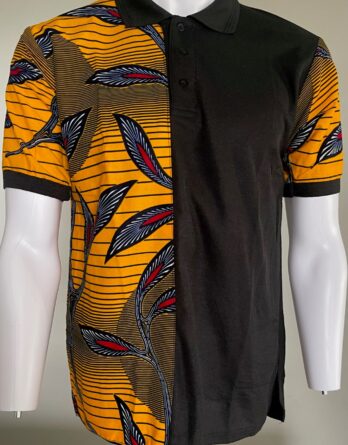 Polo Wax noir design 4 Taille M