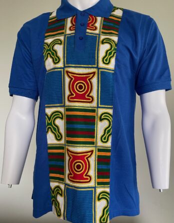 Polo personnalisé Bleu kita paillettes