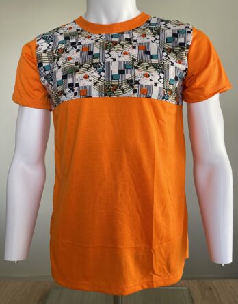 Tee-shirt orange design 18 Taille S